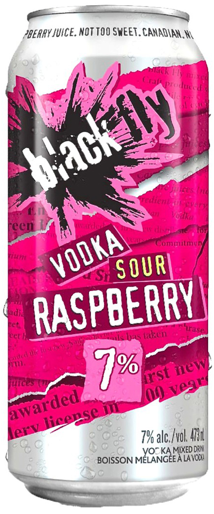BLACK FLY SOUR RASPBERRY - 473ML