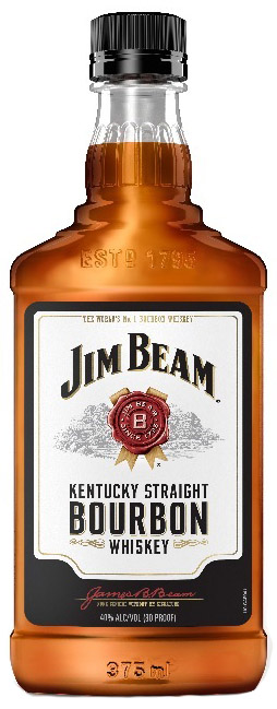 JIM BEAM WHITE LABEL BOURBON 375 mL