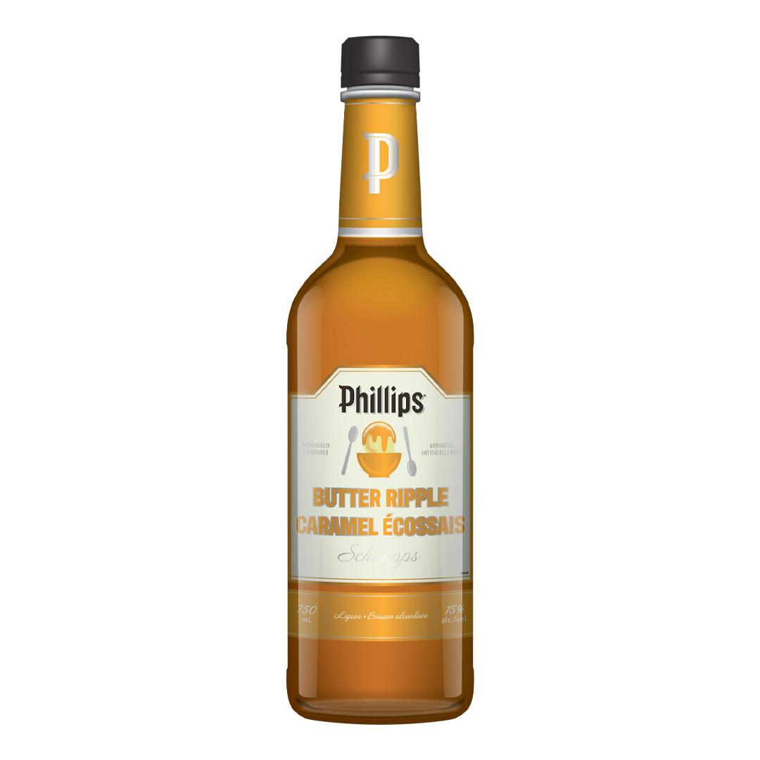 PHILLIPS BUTTER RIPPLE SCHNAPPS - 750ML