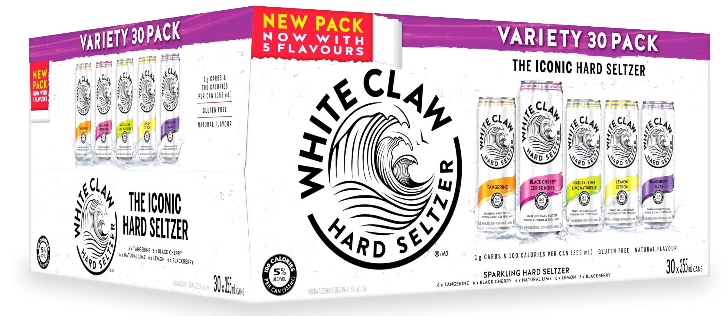WHITE CLAW VARIETY PACK 10650 mL