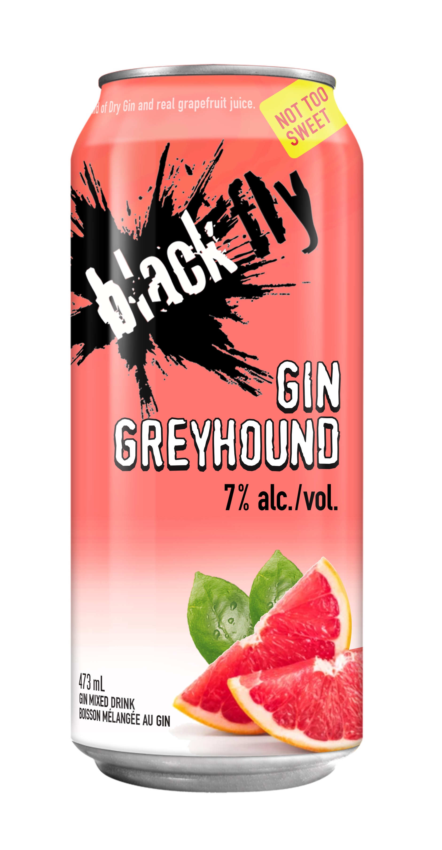 BLACK FLY GIN GREYHOUND 473 mL