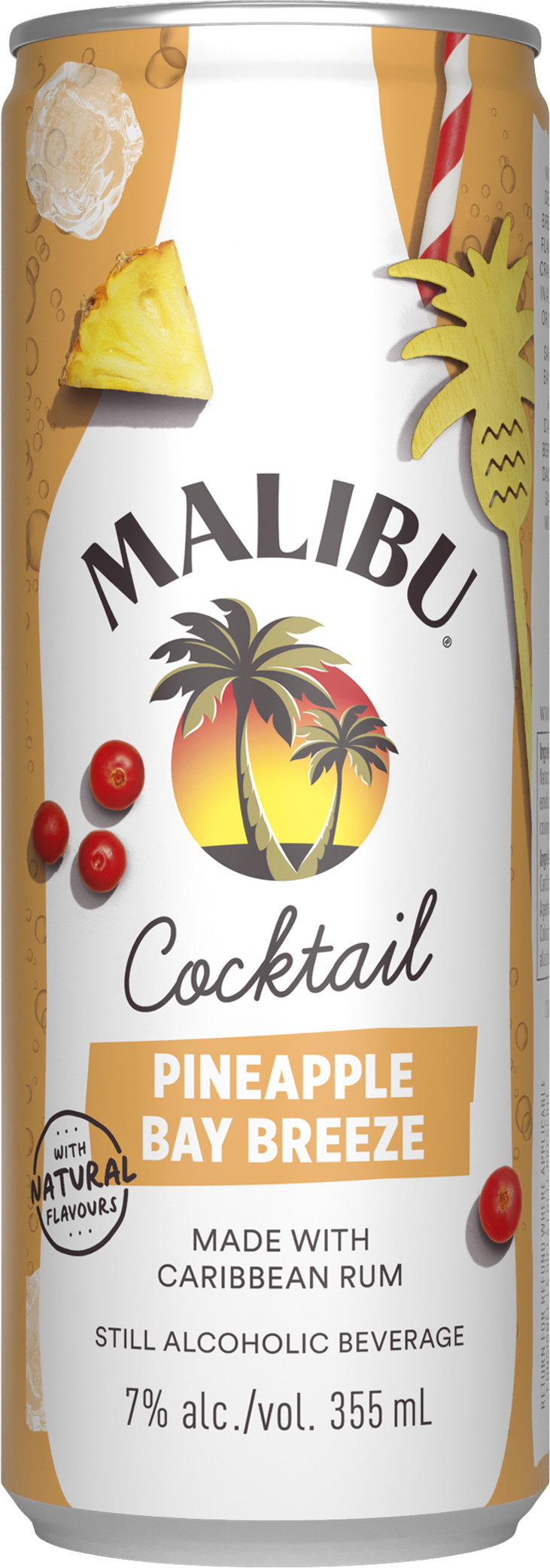 Malibu - MALIBU PINEAPPLE BAY BREEZE - 4PK