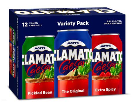 12C MOTT'S CLAMATO VARIETY PACK 4092 mL