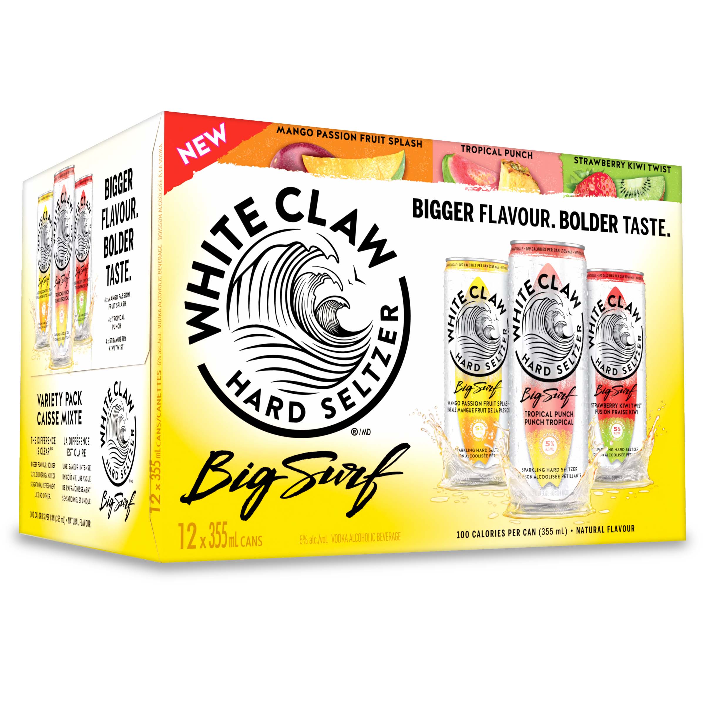 WHITE CLAW BIG SURF VARIETY PACK 4260 mL