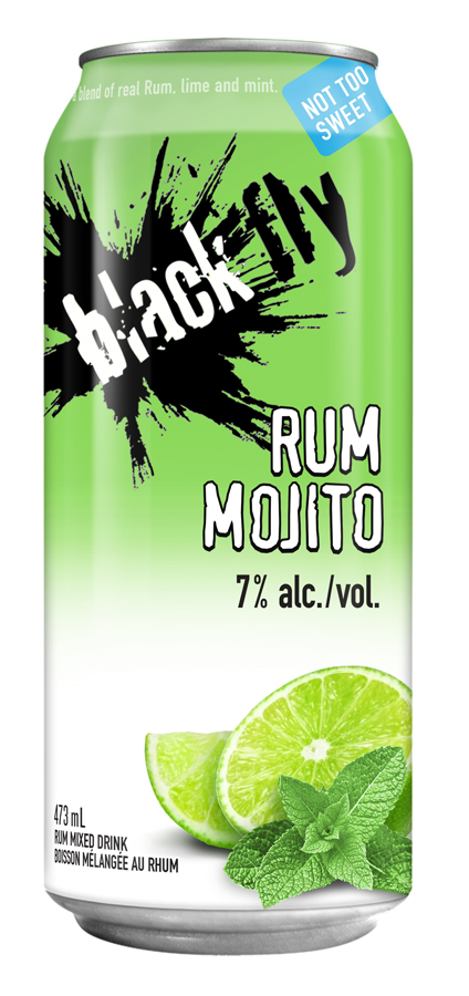 BLACK FLY RUM MOJITO - 473ML