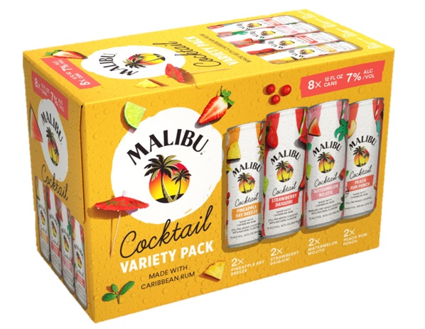 Malibu - 8C MALIBU COCKTAIL MIXER PACK 8X355ML