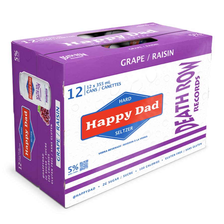12C HAPPY DAD HARD SELTZER GRAPE 12 PACK 4260 mL