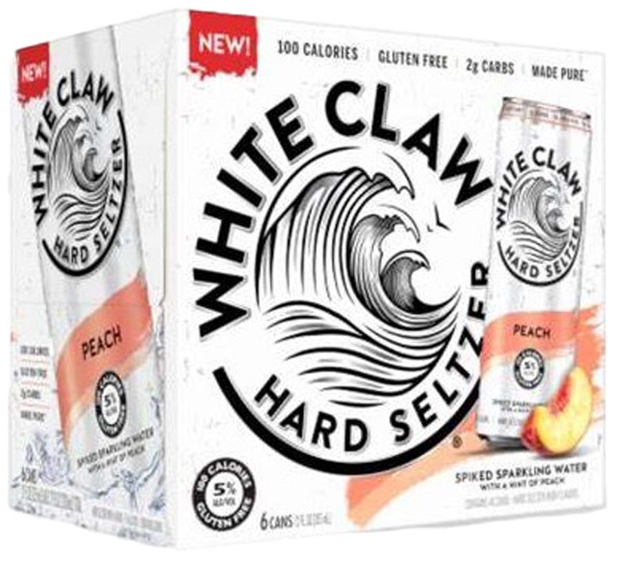 6C White Claw Peach 6x355ml
